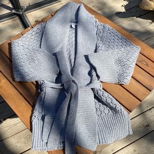 Cardigan with silver accents